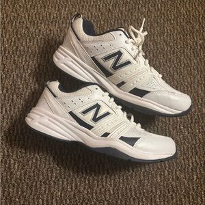 New Balance Navy and White Athletic Shoes
